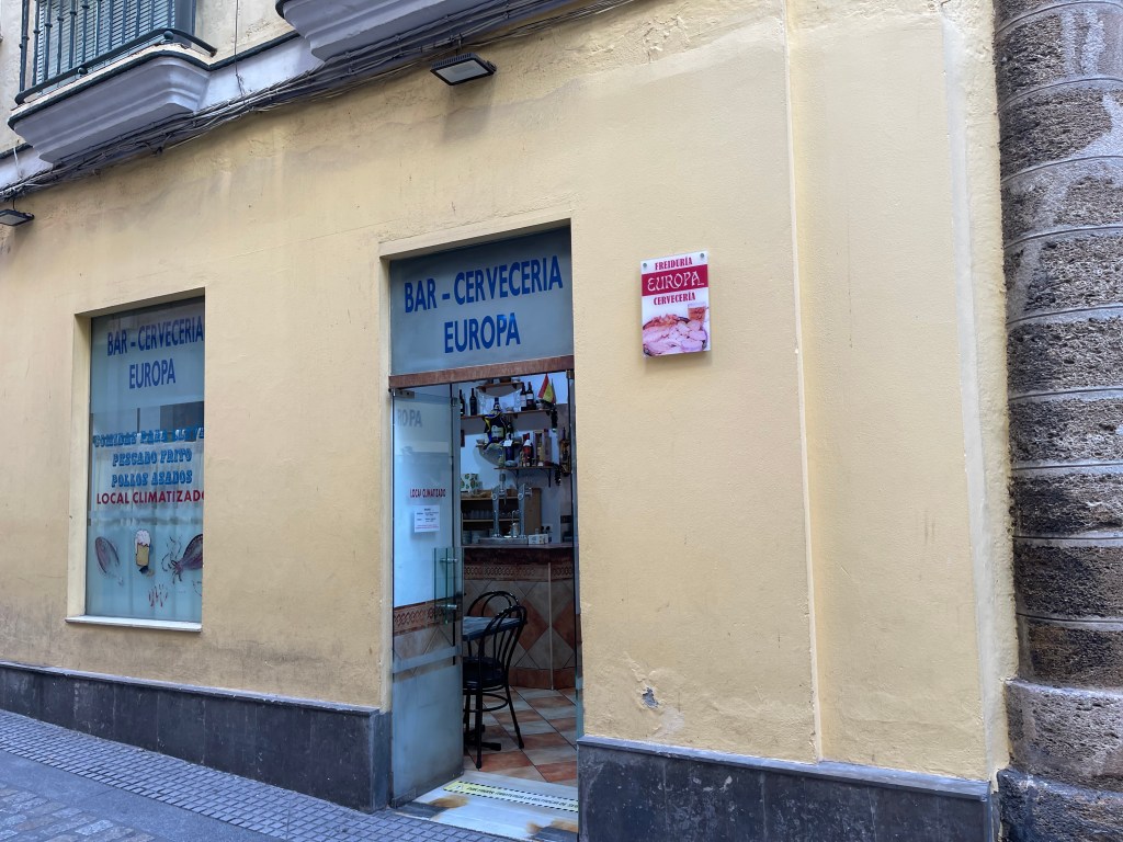 Freiduría Cervecería Europa in Cadiz, Spain.