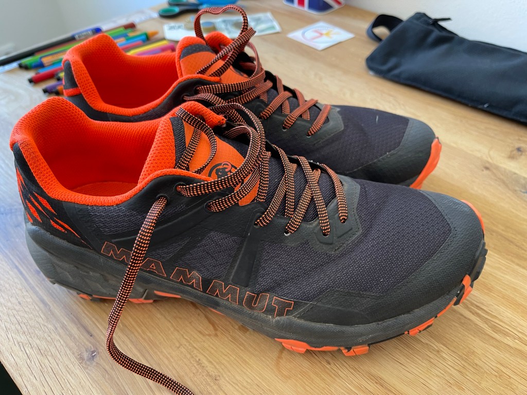 Review of Mammut trail running shoes.