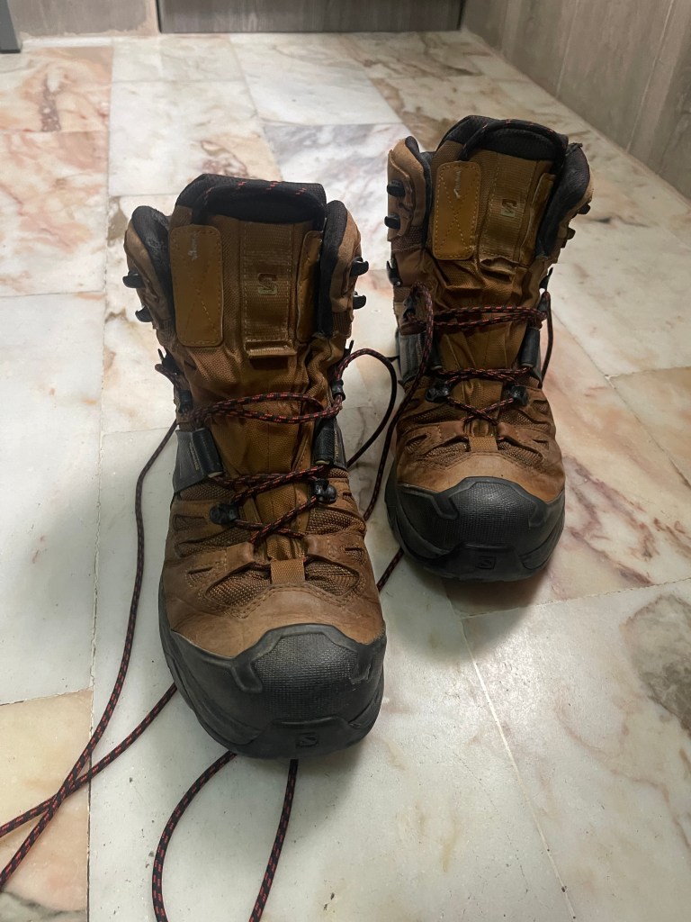 Review of Salomon trekking boots.