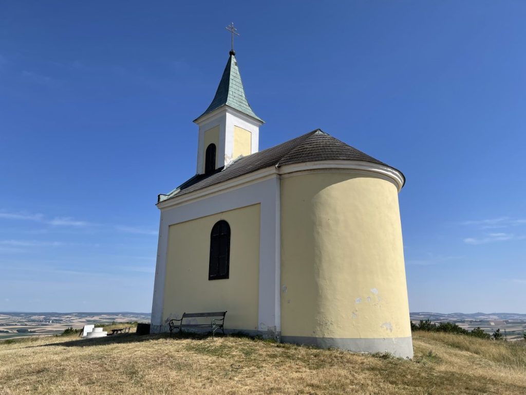 Michelberg Chapel on the Weinviertel St James Way in Austria.